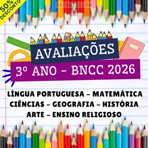 Imagem do curso AVALIAÇÕES - 3º ANO - BNCC 2026