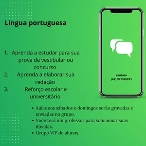 Imagem de capa para o Curso online aulas de Língua Portuguesa