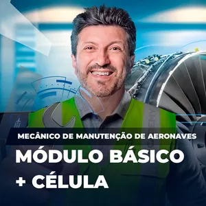 Imagem de capa para o Curso online Mecânico de Manutenção de Aeronaves - Módulos Básico + Célula