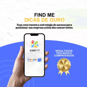 Imagem de capa para o Ebook FIND ME - DICAS DE OURO - Google Meu Negócio