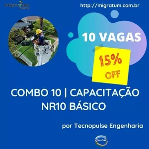 Imagem do curso COMBO 10 CAPACITAÇÃO | Curso de NR10 Básico