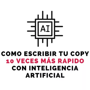 Imagen de portada para Curso online Como escribir tu copy 10 veces más rapido con inteligencia artificial