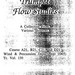 Cover image for Ebook Trumpet Flow Studies - Cichowicz