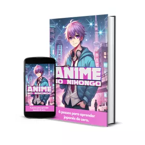 Imagem de capa para o Ebook ANiME NO NIHONGO 