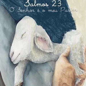 Imagem de capa para o Ebook Caderno de Caligrafia - Salmo 23 - O Senhor é o Meu Pastor