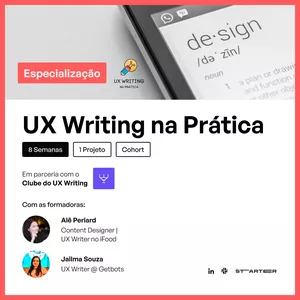 Imagem de capa para o Ebook UX Writing na Prática | TheStarter