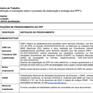 Imagem de capa para o Ebook Procedimento para elaboração de PPP - Perfil Profissiográfico Previdenciário.