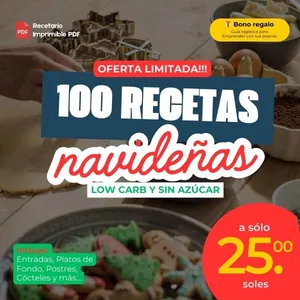 Imagen de portada para Ebook 100 Recetas Keto para una Navidad Sin Culpa