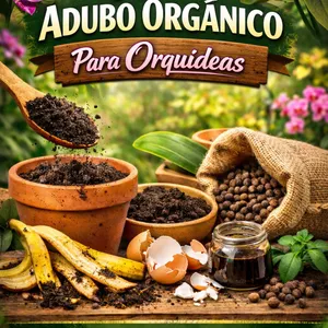 Imagem de capa para o Ebook Receitas de adubo orgânico para orquídeas