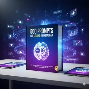 Cover image for Ebook 500 instagram prompts