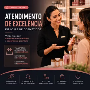 Imagem do curso Excelência em Atendimento e Vendas de Cosméticos