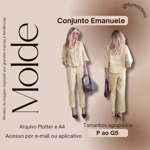 Imagem de capa para o Ebook Molde conjunto Emanuele 