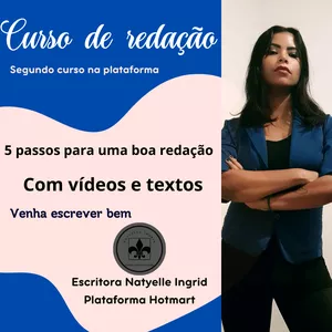 Imagem de capa para o Curso online 5 passos para uma boa redação
