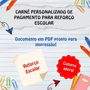 Imagem de capa para o Ebook CARNÊ PERSONALIZADO DE PAGAMENTO PARA REFORÇO ESCOLAR