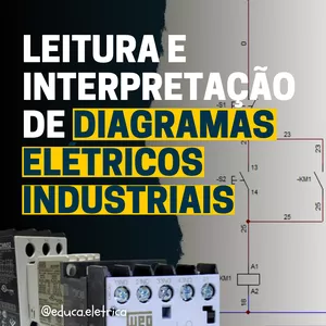 Imagem de capa para o Curso online Leitura e Interpretação de Diagramas Elétricos Industriais