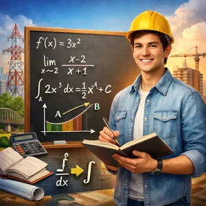 Imagem de capa para o Curso online Cálculo 1 para Engenharia — Do Zero à Aprovação