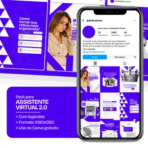 Imagem do curso Pack Canva - Assistente Virtual 2.0