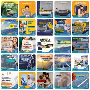 Imagem de capa para o Curso online Pack 40 Artes Para Energia Solar Editáveis no Canva