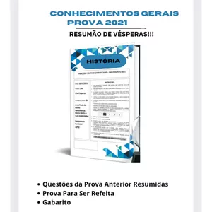 Imagem de capa para o Ebook RESUMÃO DE VÉSPERAS DISCIPLINA: HISTÓRIA
