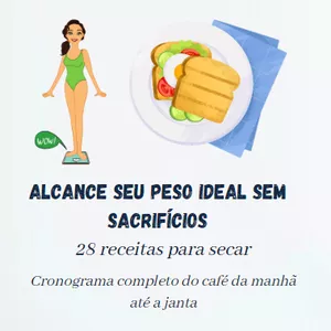 Imagem de capa para o Ebook 28 receitas balanceadas para secar em um mês
