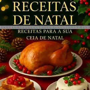 Imagem de capa para o Ebook “60 Receitas de Natal: Receitas para a Sua Ceia de Natal”