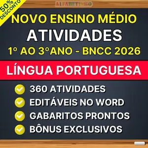 Imagem do curso LÍNGUA PORTUGUESA - Atividades - Ensino Médio - BNCC 2026