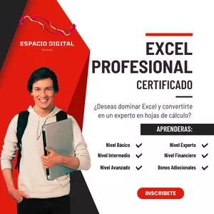 Imagen de portada para Curso online Excel Certificado Profesional