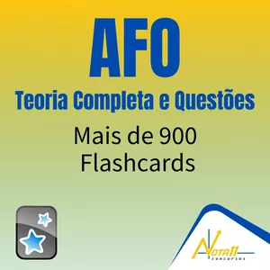 Imagem de capa para o Curso online Nota11 - 990 Flashcards (Anki) de AFO com Teoria e Exercícios