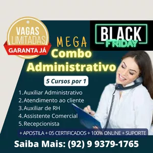 Imagem de Combo Administrativo - 05 cursos por 01 criado por IMPERIO - CONSULTORIA E TREINAMENTOS EMPRESARIAIS na hotmart