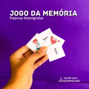 Imagem de capa para o Ebook Jogo da Memória - Palavras Homógrafas 