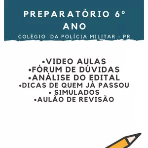 Imagem principal do produto Curso Preparatório Colégio da Polícia Militar do Paraná 6º Ano Fundamental