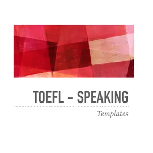 Imagem de capa para o Ebook TOEFL Speaking Templates