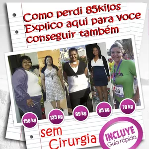 Imagem do curso Como perdi 85 kilos, sem cirurgia (Se eu posso voce pode!) Meu caminho saudável