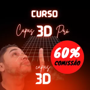 Imagem de capa para o Curso online Criador de Capas 3D Pró