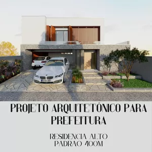 Imagem de capa para o Ebook Arquitetônico para prefeitura - Residência alto padrão 