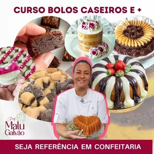 Imagem do curso BOLOS CASEIROS E +