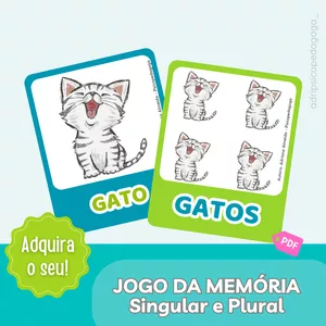 Imagem de capa para o Ebook JOGO DA MEMÓRIA - Singular e Plural