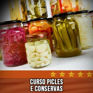 Imagem de capa para o Curso online Curso de Picles e Conservas