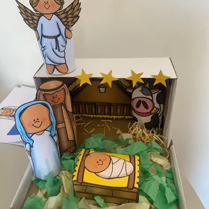 Imagem de capa para o Ebook Presépio 3D / Caixa presépio 