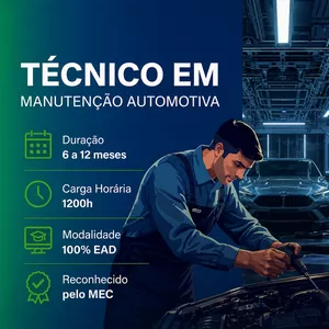 Imagem do curso Curso Técnico em Manutenção Automotiva