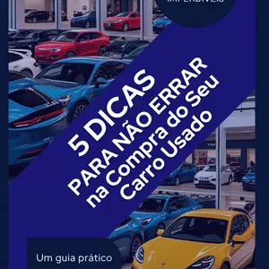 Imagem de capa para o Ebook 5 Dicas para Não Errar na Compra do Seu Carro Usado