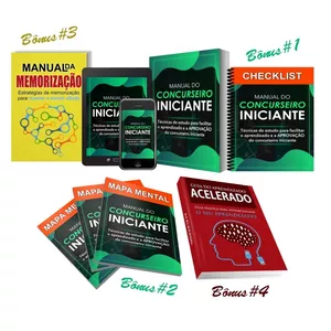 Imagem de capa para o Ebook Manual do Concurseiro Iniciante