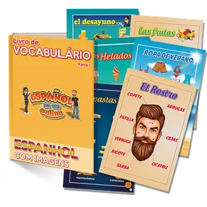 Imagem de capa para o Ebook Livro de Vocabulário em Espanhol Ilustrado