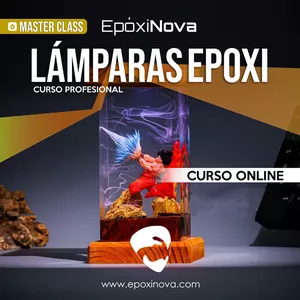 Imagen de portada para Curso online Lámparas con Resina Epóxica – Curso 100% Rentable