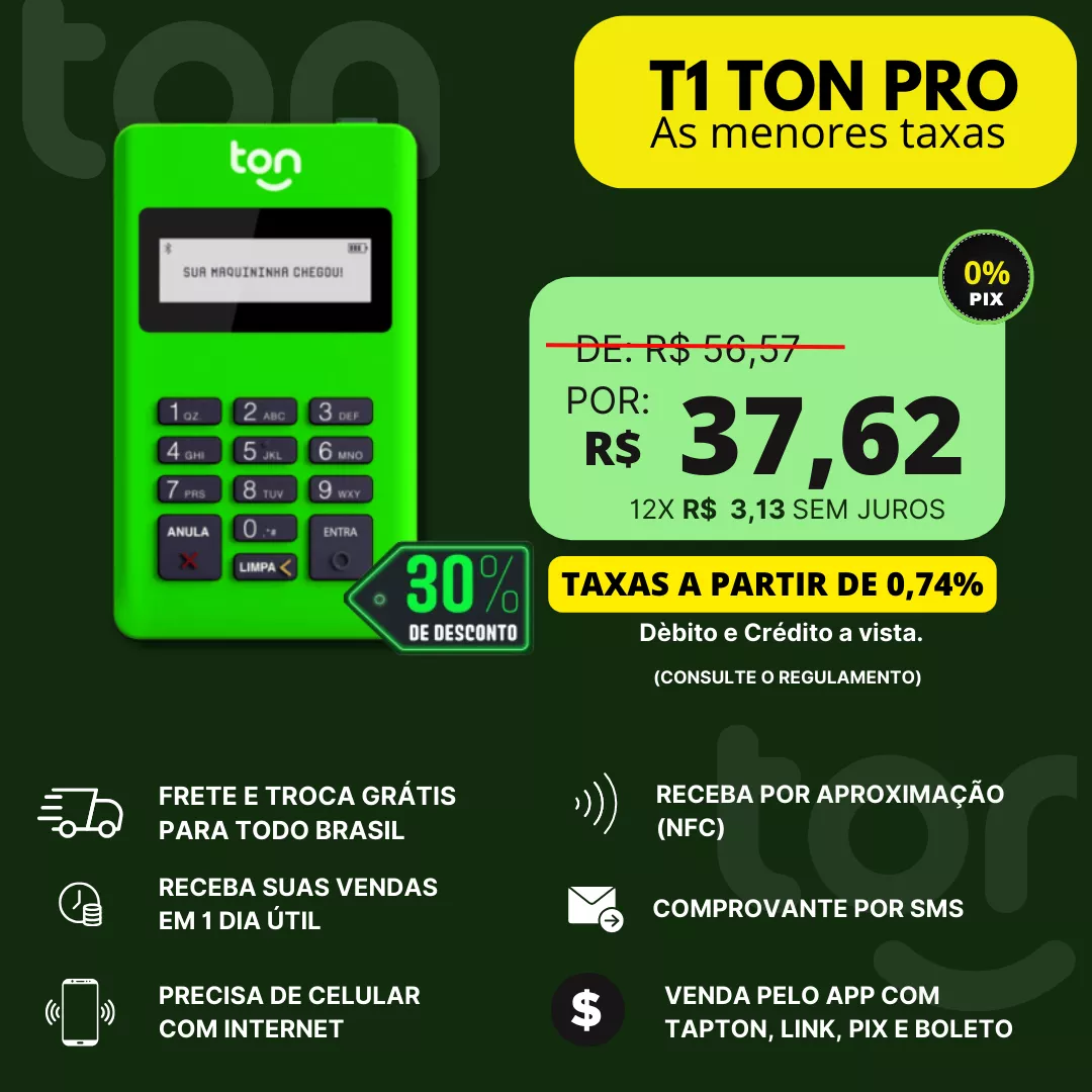 maquininha TON T1 PRO