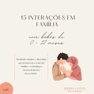Imagem de capa para o Ebook 15 interações em família com bebês de 0 a 2 anos - Vol. 1 
