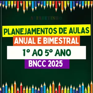 Imagem do curso PLANEJAMENTOS ANUAIS - 1º AO 5º ANO - BNCC 2025
