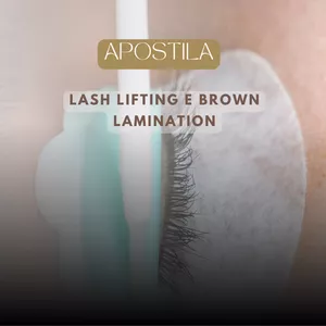 Imagem de capa para o Ebook Apostila de Lash Lifting e Brown lamination