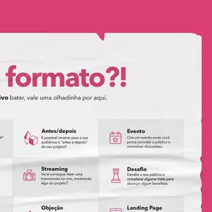 Imagem de capa para o Curso online [Editável] 44 ideias de formato de conteúdo