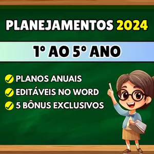 Curso Planejamentos de aulas para o Fundamental do 1º ao 5º ano - BNCC 2024